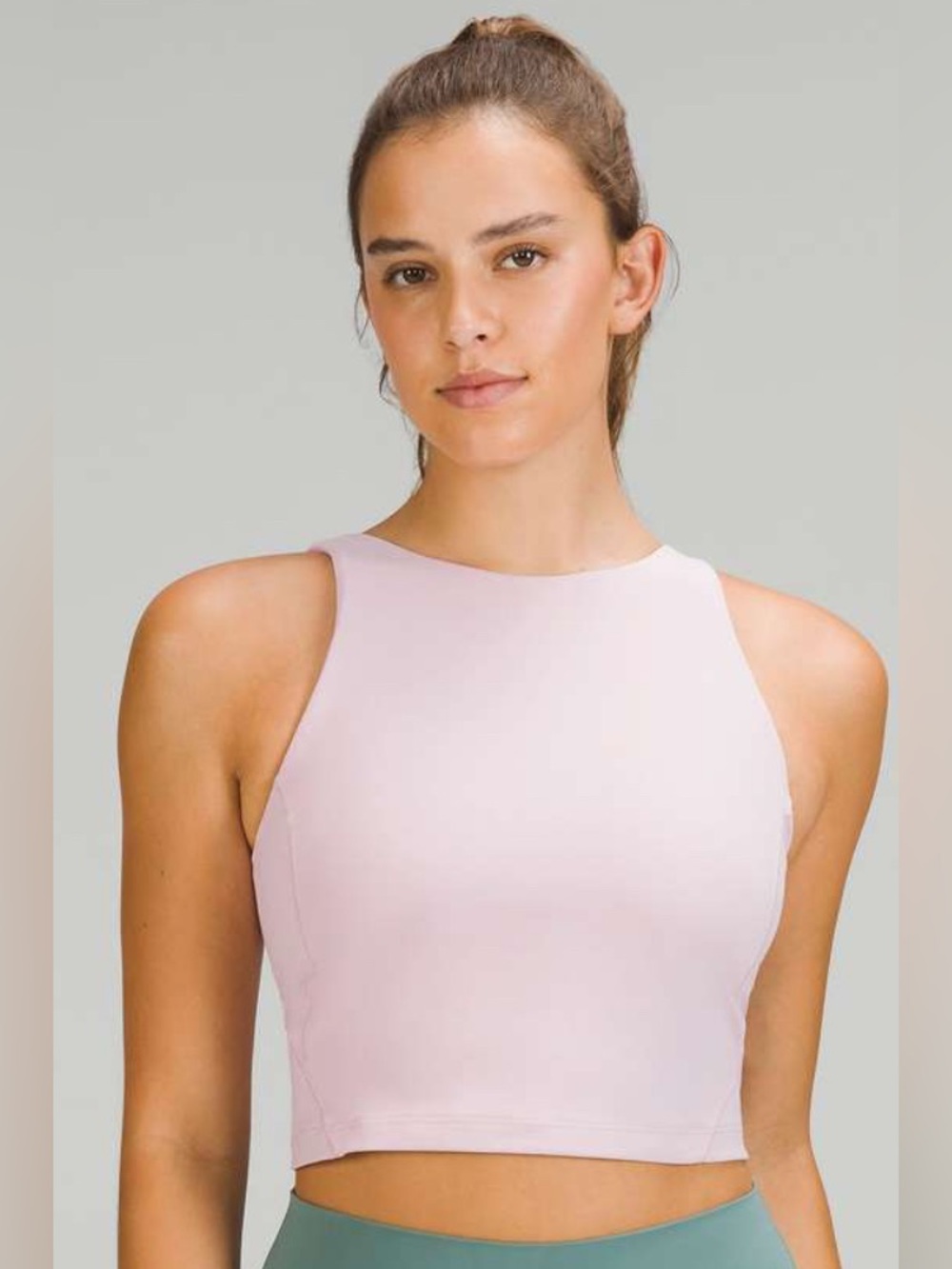 40) Lululemon Align Light Pink High Neck Tank size 8